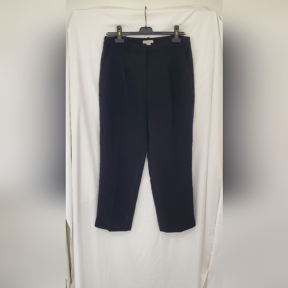 H&M sz 10 crop trousers high waist wide leg